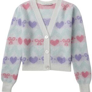 NWT Alessandra Rich Mohair Cardigan Size L
